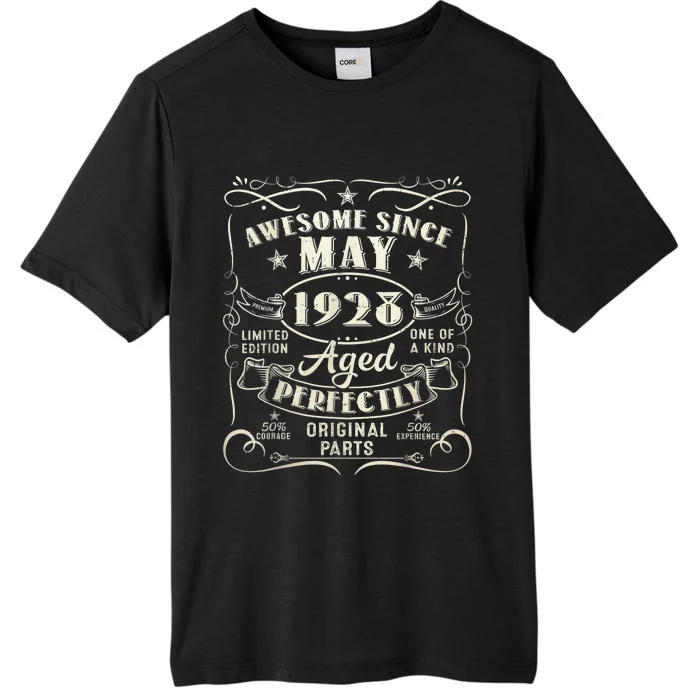 95th Birthday Awesome Since May 1928 95 Years Old Gift ChromaSoft Performance T-Shirt