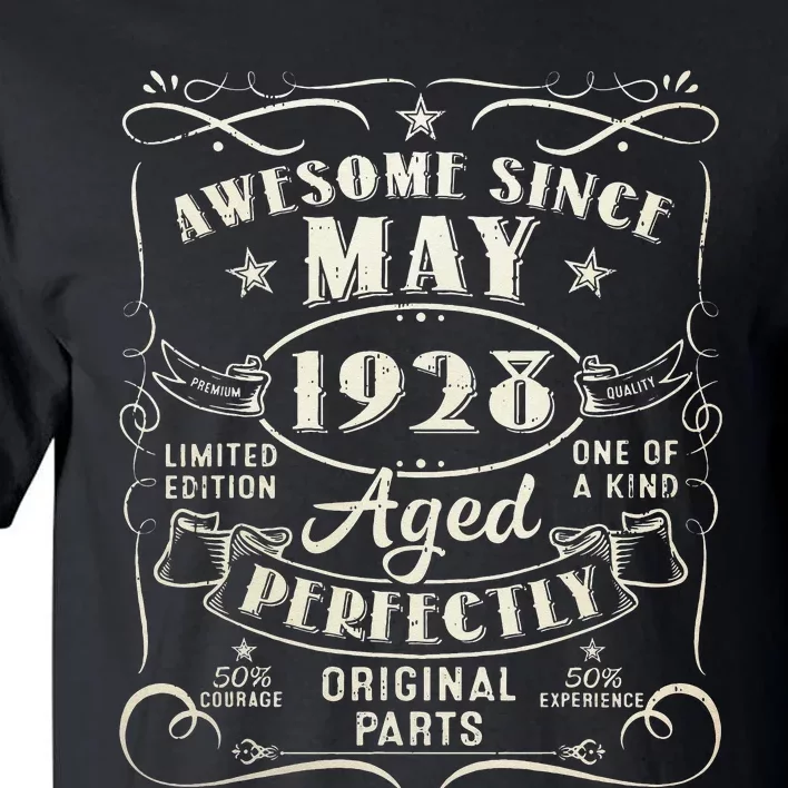 95th Birthday Awesome Since May 1928 95 Years Old Gift Tall T-Shirt