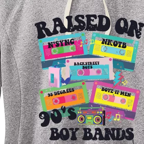 90s Boy Bands Cassette Tapes Women's Fleece Hoodie