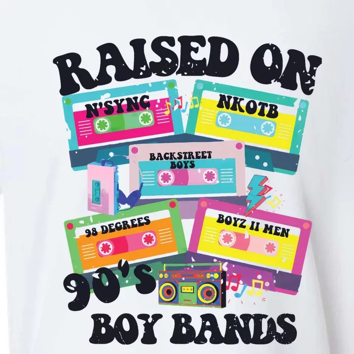 90s Boy Bands Cassette Tapes Sueded Cloud Jersey T-Shirt