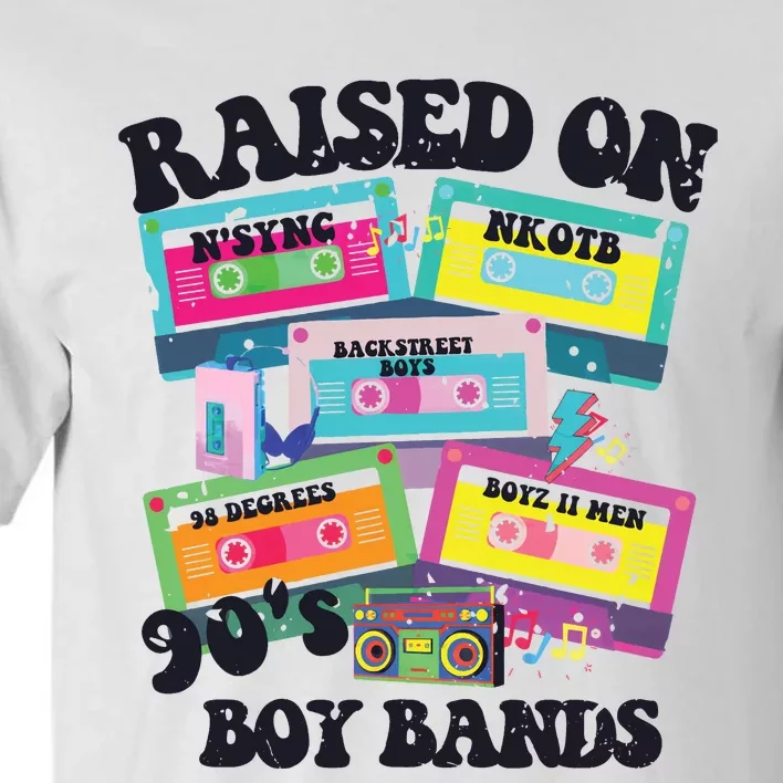 90s Boy Bands Cassette Tapes Tall T-Shirt