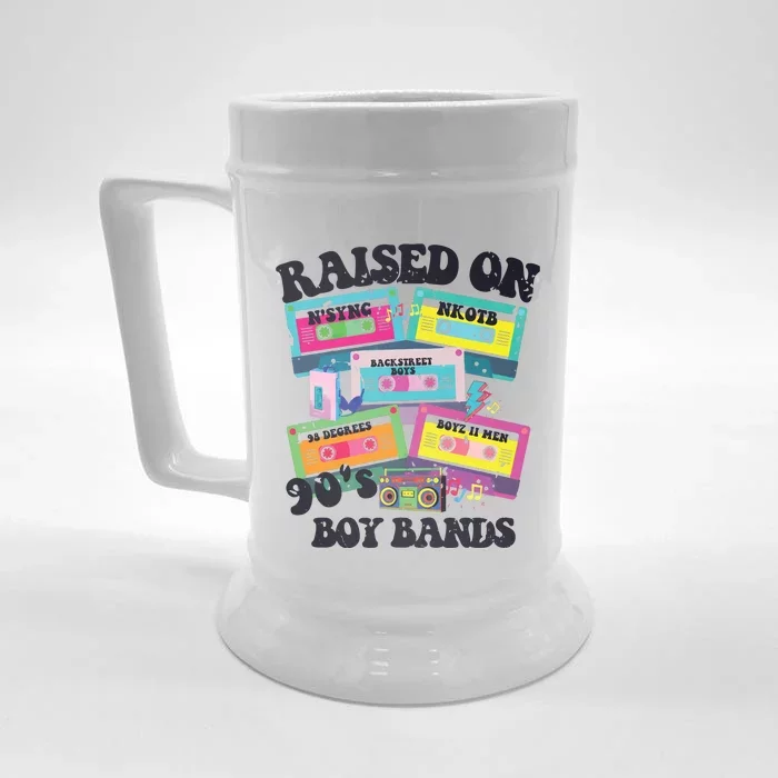 90s Boy Bands Cassette Tapes Front & Back Beer Stein