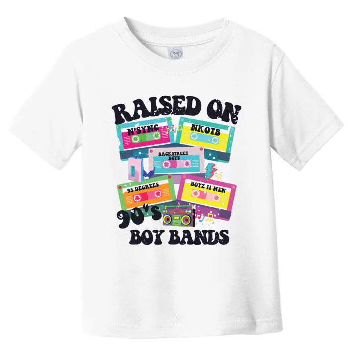 90s Boy Bands Cassette Tapes Toddler T-Shirt