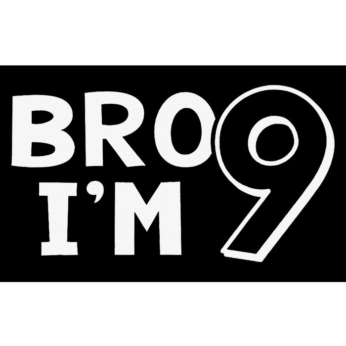 9th Birthday Bro I’m 9 Year Old Nine Nineth Party Bumper Sticker