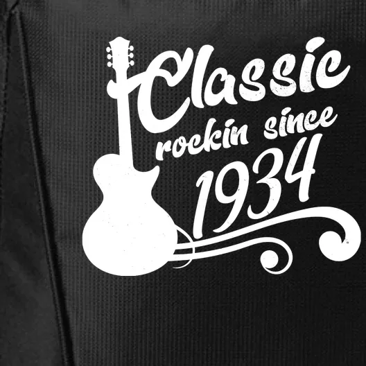 90th Birthday Classic Rockin Since 1934 City Backpack