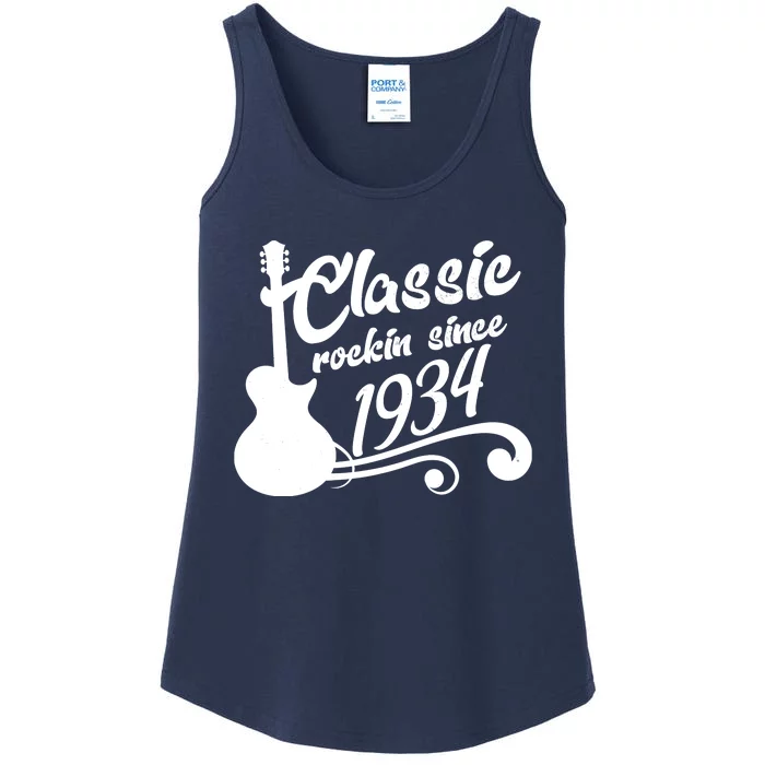 90th Birthday Classic Rockin Since 1934 Ladies Essential Tank