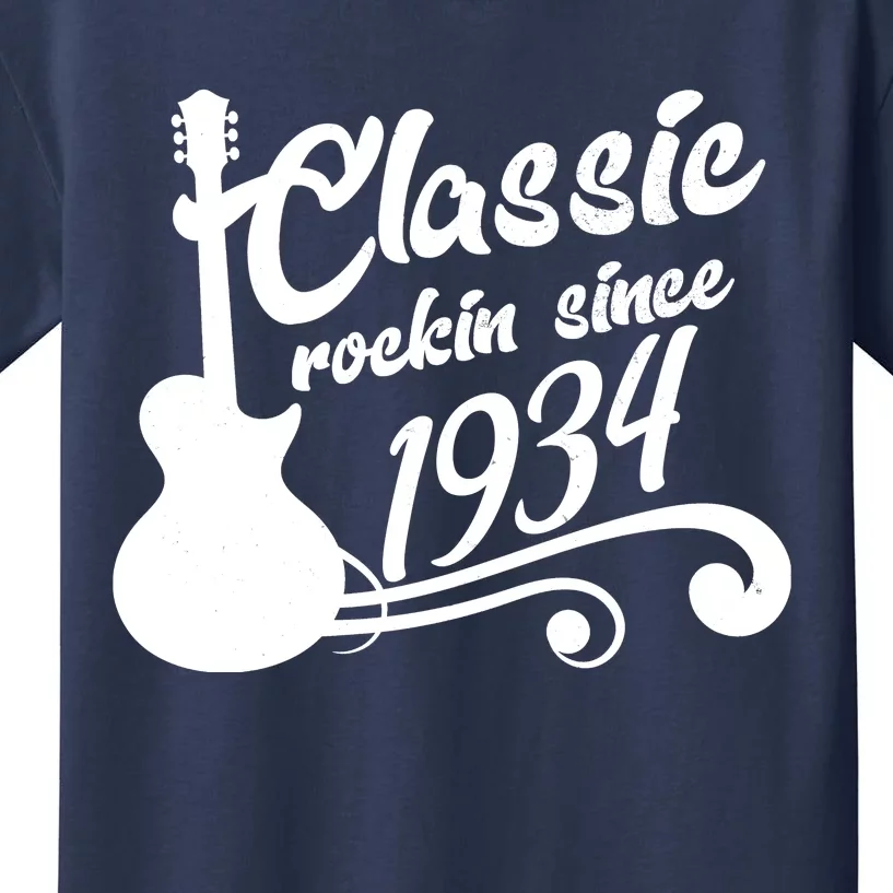 90th Birthday Classic Rockin Since 1934 Kids T-Shirt