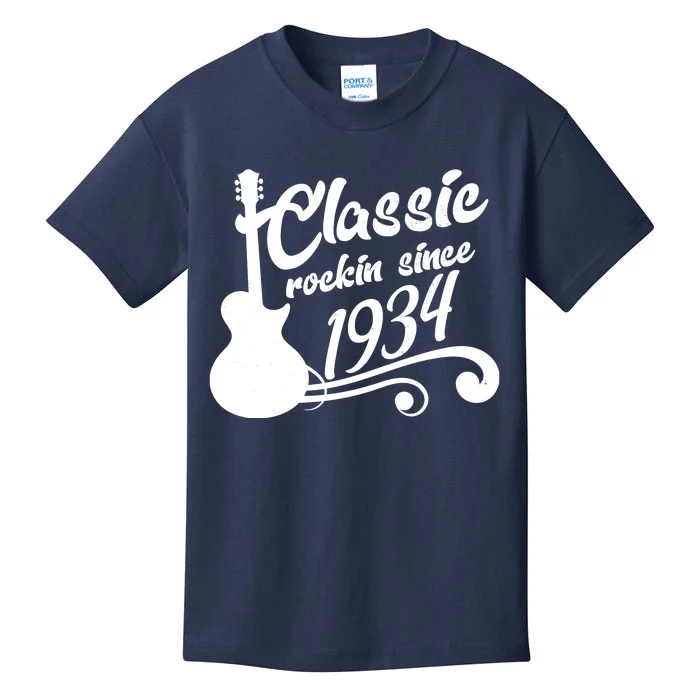 90th Birthday Classic Rockin Since 1934 Kids T-Shirt