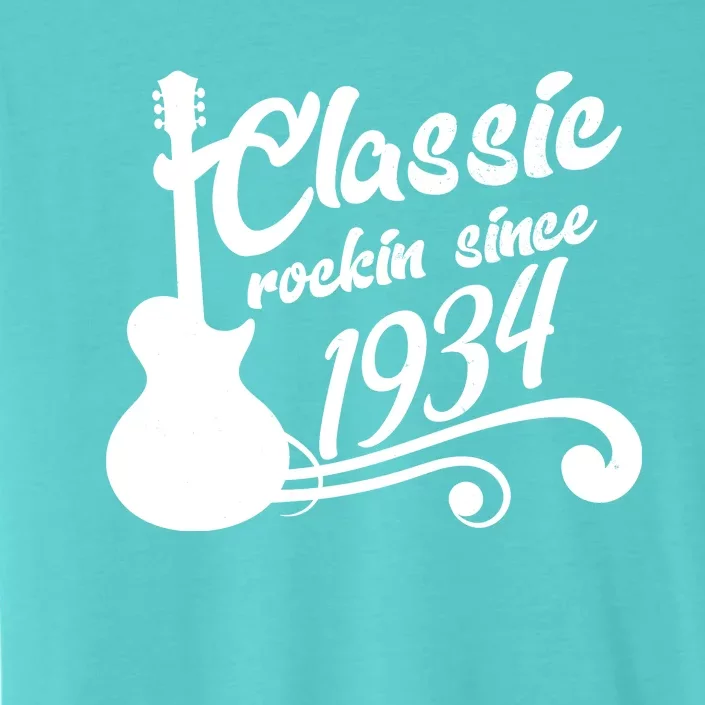 90th Birthday Classic Rockin Since 1934 ChromaSoft Performance T-Shirt