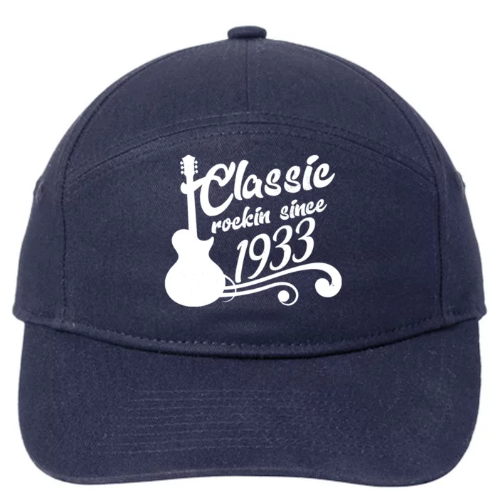 90th Birthday Classic Rockin Since 1933 7-Panel Snapback Hat