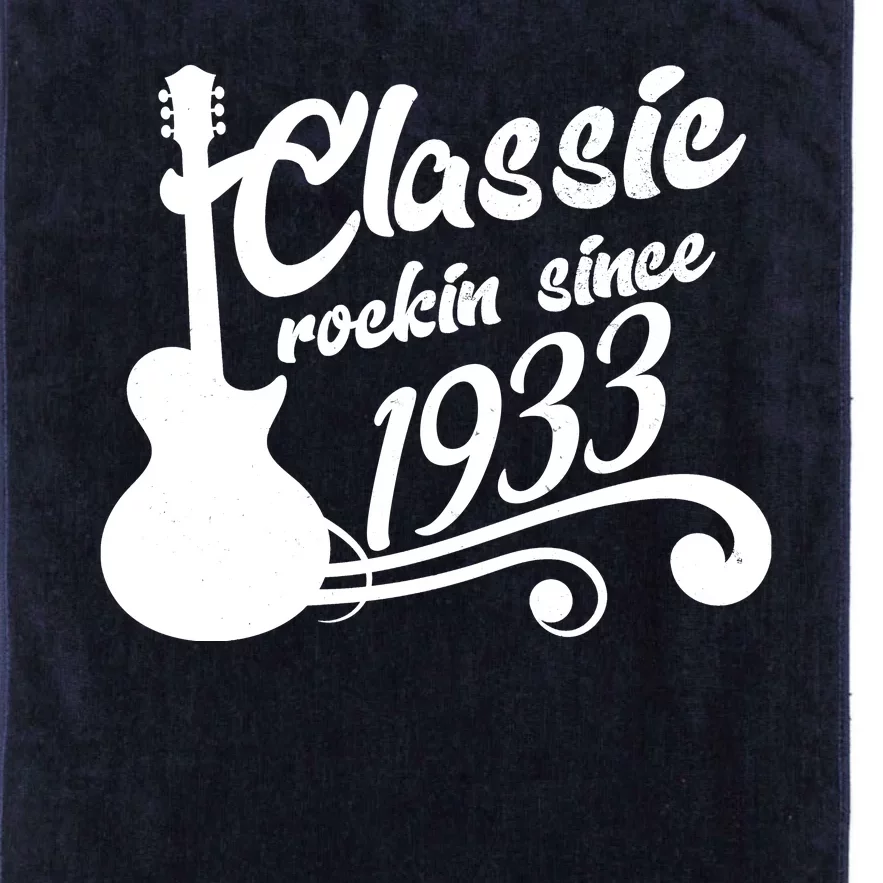 90th Birthday Classic Rockin Since 1933 Platinum Collection Golf Towel