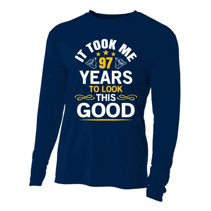 97th Birthday design Took Me 97 Years Old Birthday Cooling Performance Long Sleeve Crew