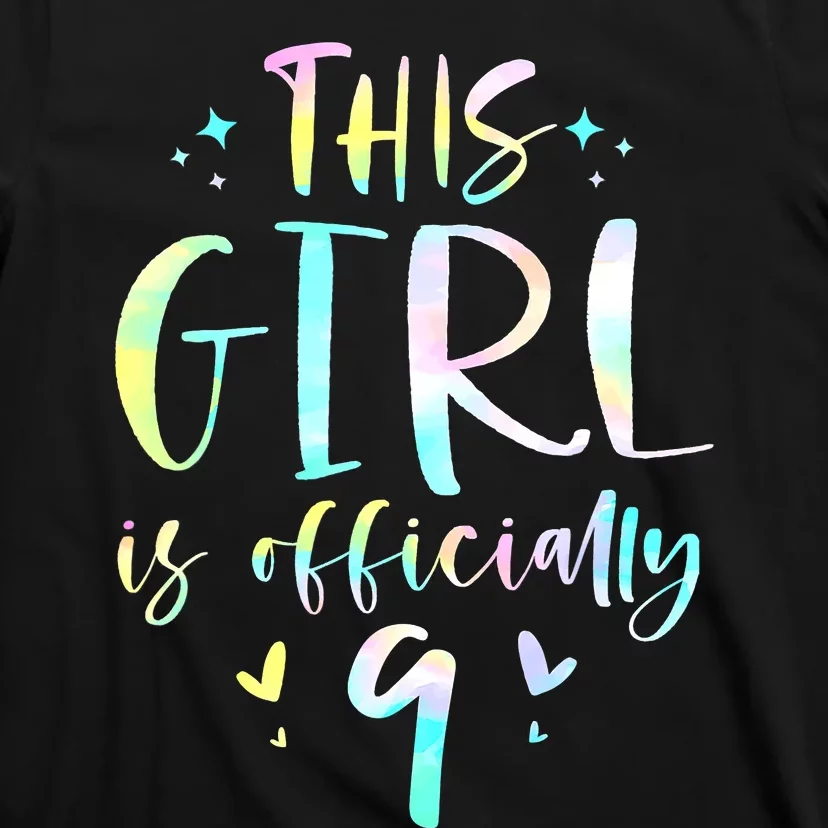 9th Birthday For Girls 9 Years Old Being Awesome Gift T-Shirt