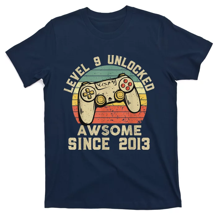 9th Birthday Gift Boy 9 Years Being Awesome T-Shirt