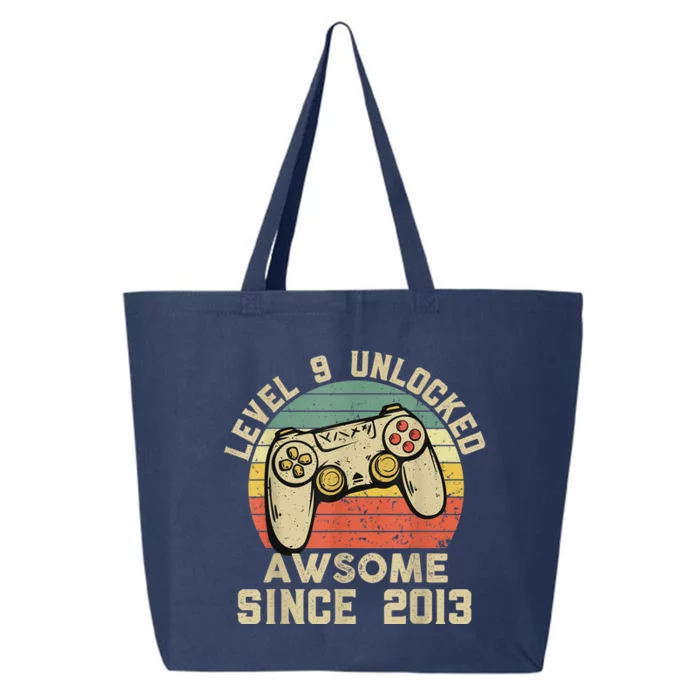 9th Birthday Gift Boy 9 Years Being Awesome 25L Jumbo Tote