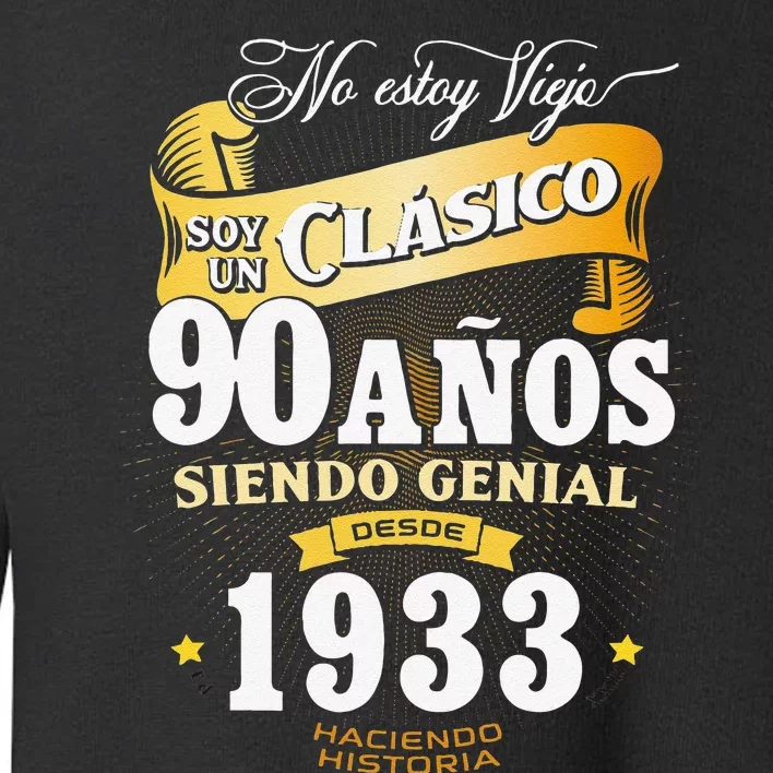 90th Birthday Gift For In Spanish Regalo Cumpleanos 90 Toddler Sweatshirt