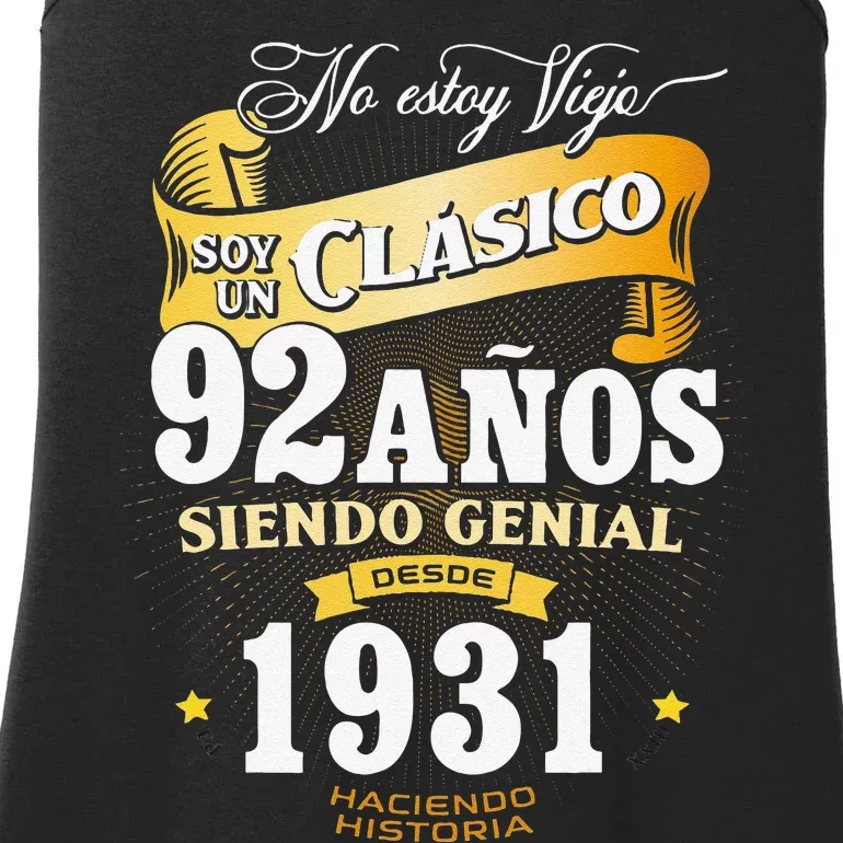 92nd Birthday Gift For In Spanish Regalo Cumpleanos 92 Ladies Essential Tank