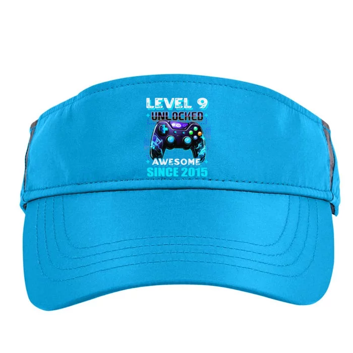 9th Birthday Gamer 9 Year Old Funny Bday Boy Nine Son Adult Drive Performance Visor