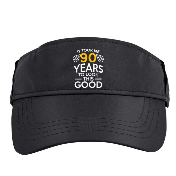 90th Birthday Gift, Took Me 90 Years - 90 Year Old shirt Adult Drive Performance Visor