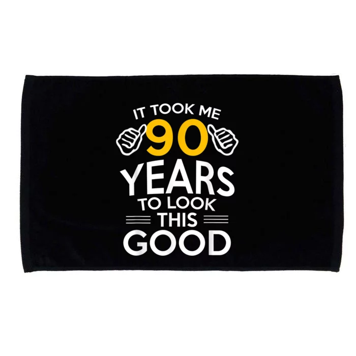 90th Birthday Gift, Took Me 90 Years - 90 Year Old shirt Microfiber Hand Towel