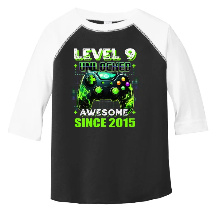 9th Birthday Gamer 9 Year Old Funny Bday Toddler Fine Jersey T-Shirt