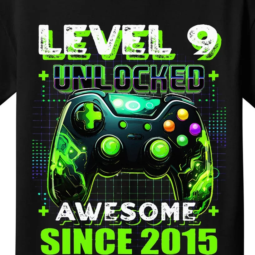 9th Birthday Gamer 9 Year Old Funny Bday Kids T-Shirt