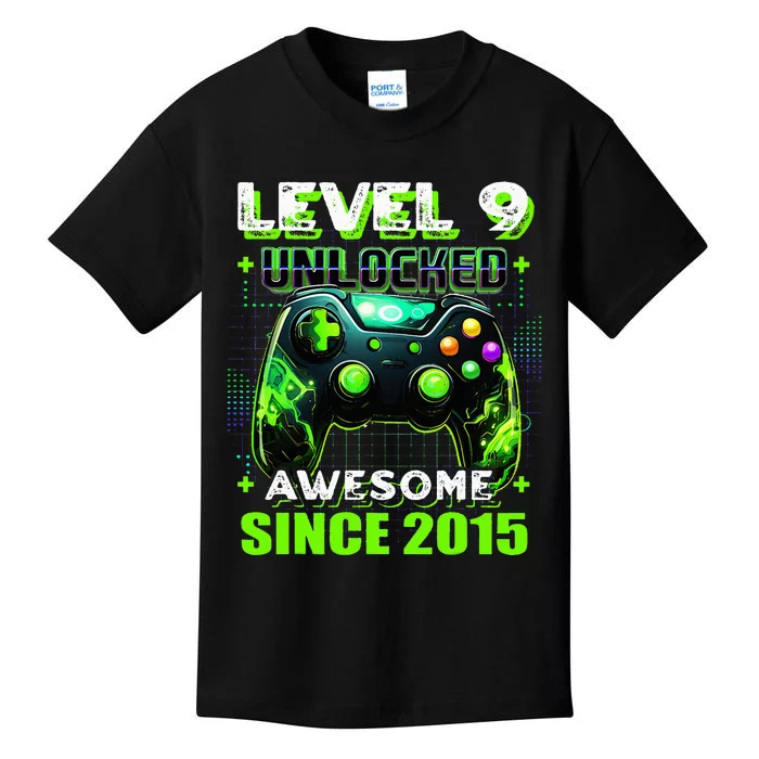 9th Birthday Gamer 9 Year Old Funny Bday Kids T-Shirt