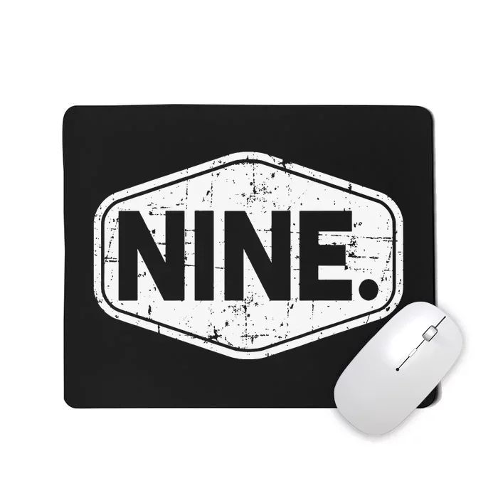 9th Birthday of 9 years old nine Mousepad