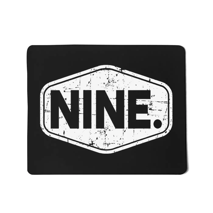 9th Birthday of 9 years old nine Mousepad