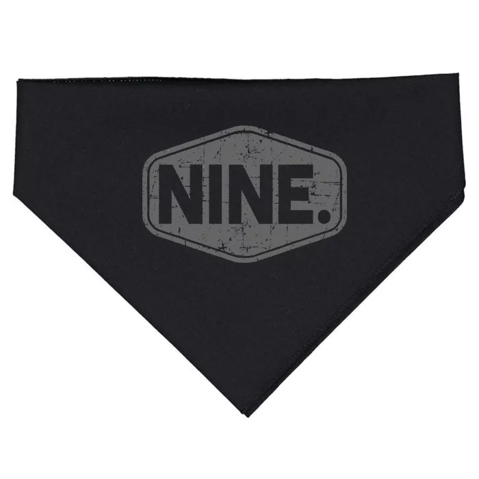 9th Birthday Of Boy Or Girl 9 Years Old Nine USA-Made Doggie Bandana