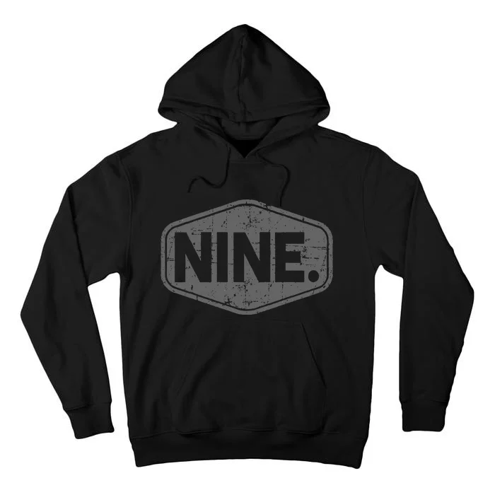 9th Birthday Of Boy Or Girl 9 Years Old Nine Tall Hoodie