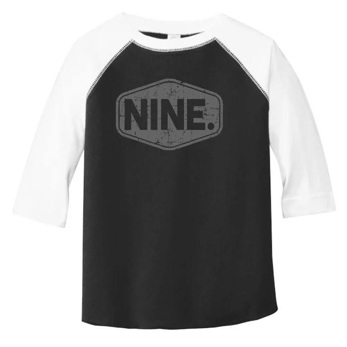 9th Birthday Of Boy Or Girl 9 Years Old Nine Toddler Fine Jersey T-Shirt