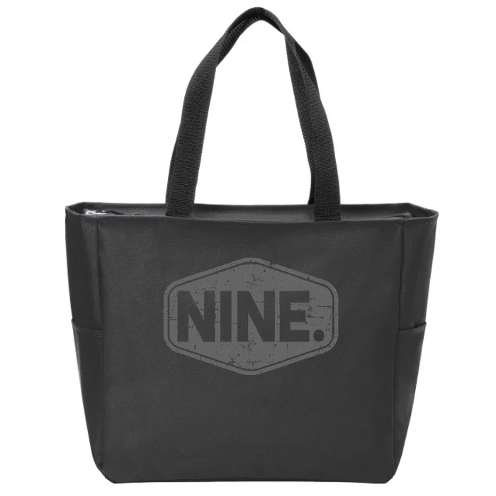 9th Birthday Of Boy Or Girl 9 Years Old Nine Zip Tote Bag