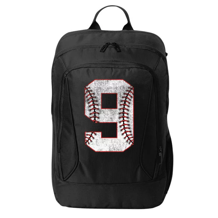 9th Birthday party Nine 9 Year Old Baseball Bday City Backpack