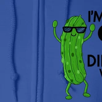 91st Birthday Pickle Funny IM 91 Dill With It Gift Full Zip Hoodie