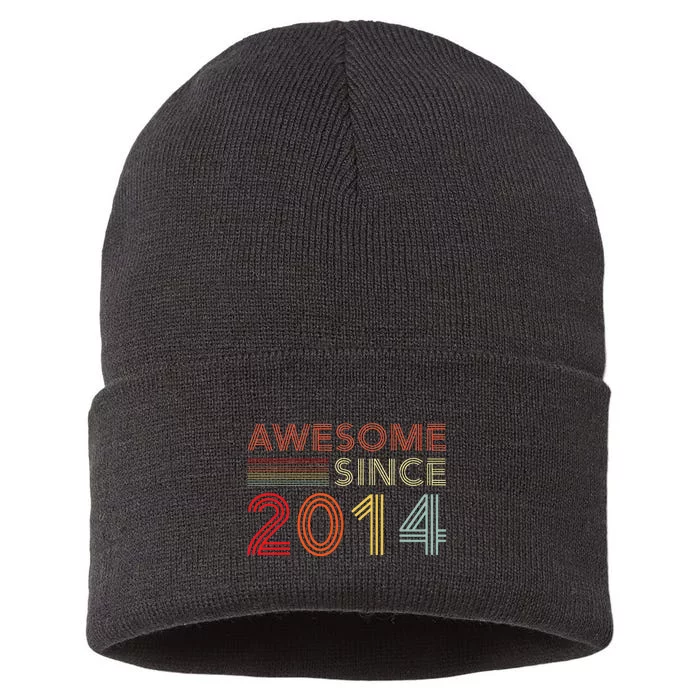 9yr BDay Son Boy Funny 2014 9th 9 Year Old Birthday Sustainable Knit Beanie