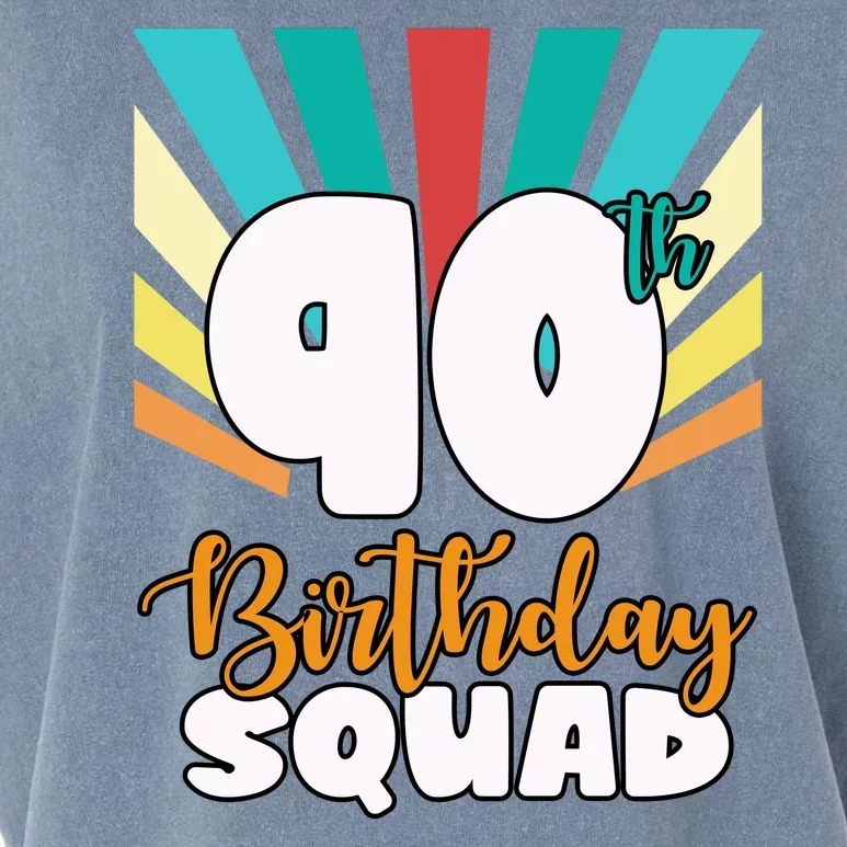 90th Birthday Squad 90 Years Old Garment-Dyed Women's Muscle Tee