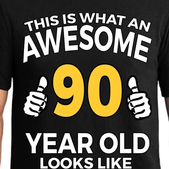 90th Birthday T Funny 90 Years Old Gifts Pajama Set