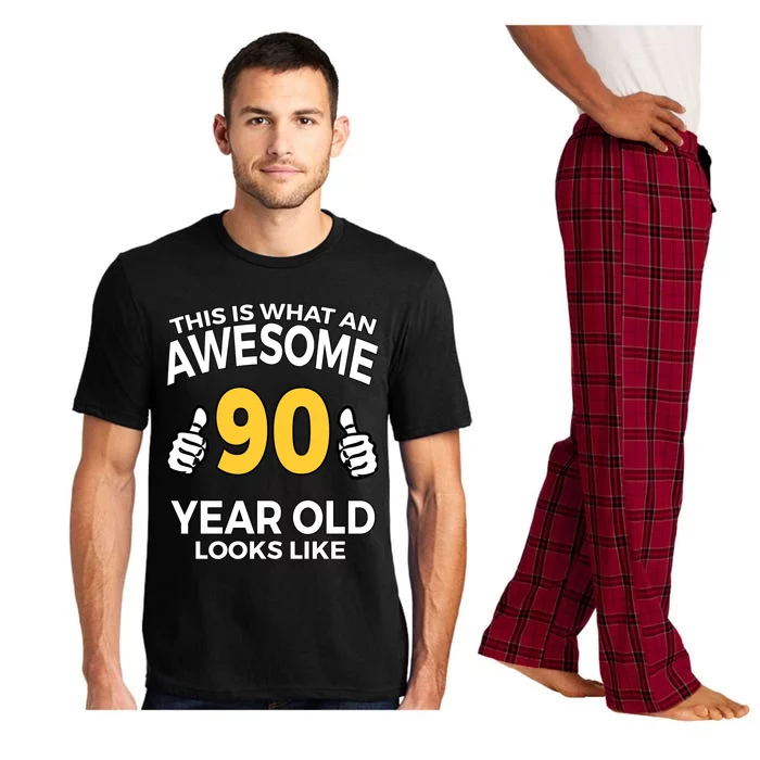 90th Birthday T Funny 90 Years Old Gifts Pajama Set