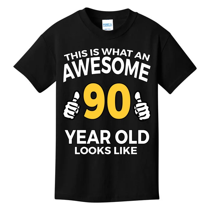 90th Birthday T Funny 90 Years Old Gifts Kids T-Shirt