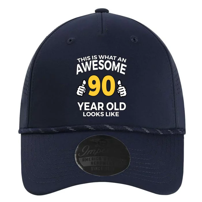 90th Birthday T Funny 90 Years Old Gifts Performance The Dyno Cap