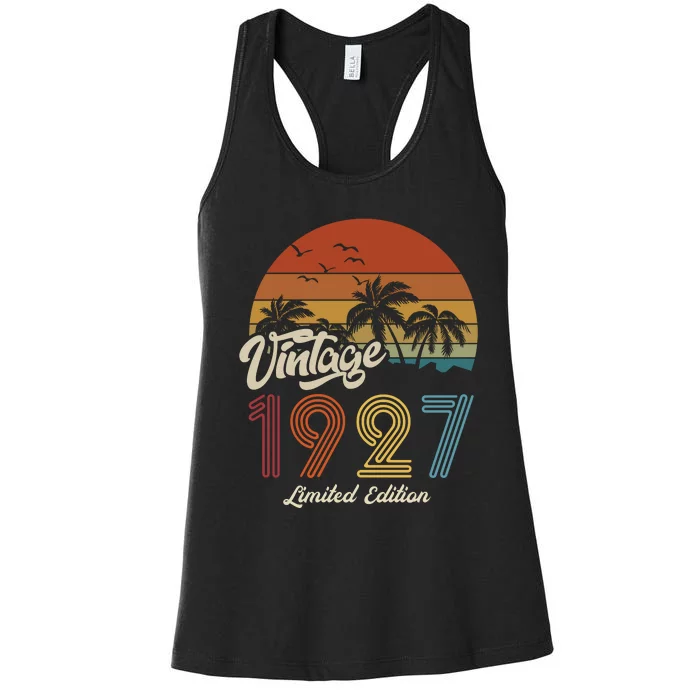 96th Birthday Vintage Limited Edition 1927 Women's Racerback Tank