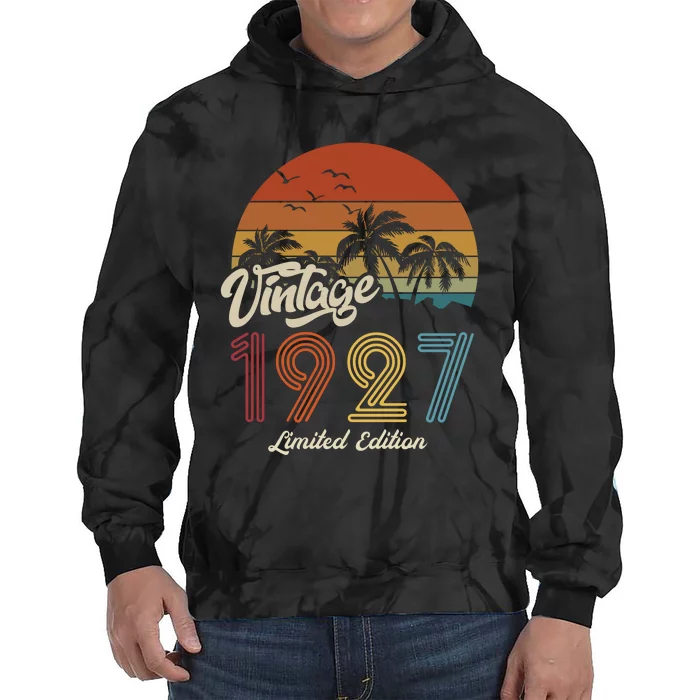 96th Birthday Vintage Limited Edition 1927 Tie Dye Hoodie