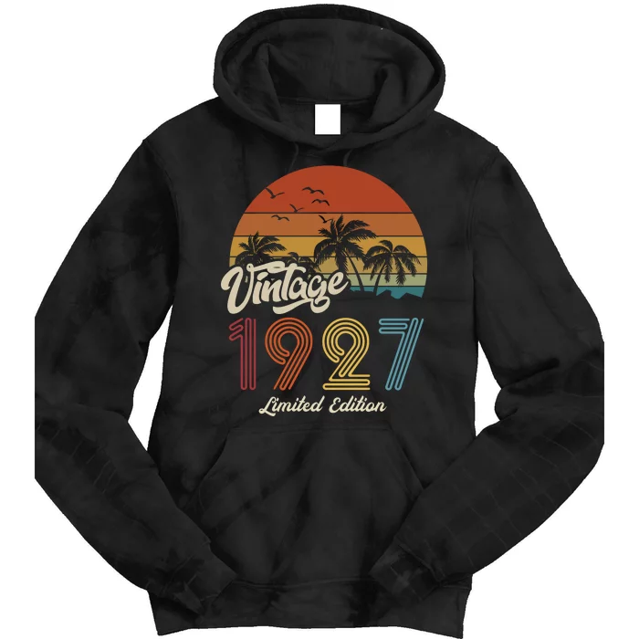 96th Birthday Vintage Limited Edition 1927 Tie Dye Hoodie