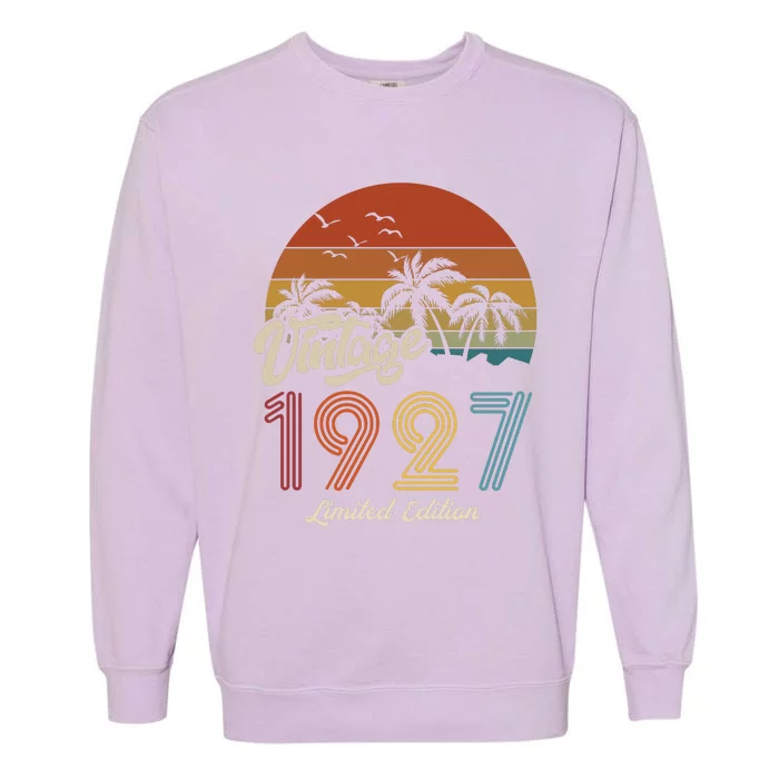 96th Birthday Vintage Limited Edition 1927 Garment-Dyed Sweatshirt