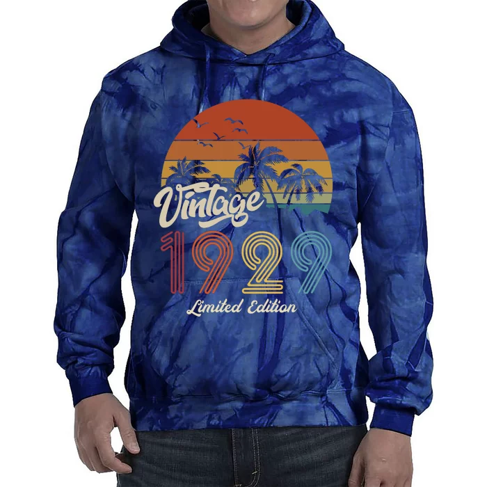 94th Birthday Vintage Limited Edition 1929 Tie Dye Hoodie