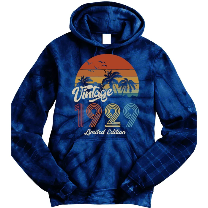 94th Birthday Vintage Limited Edition 1929 Tie Dye Hoodie