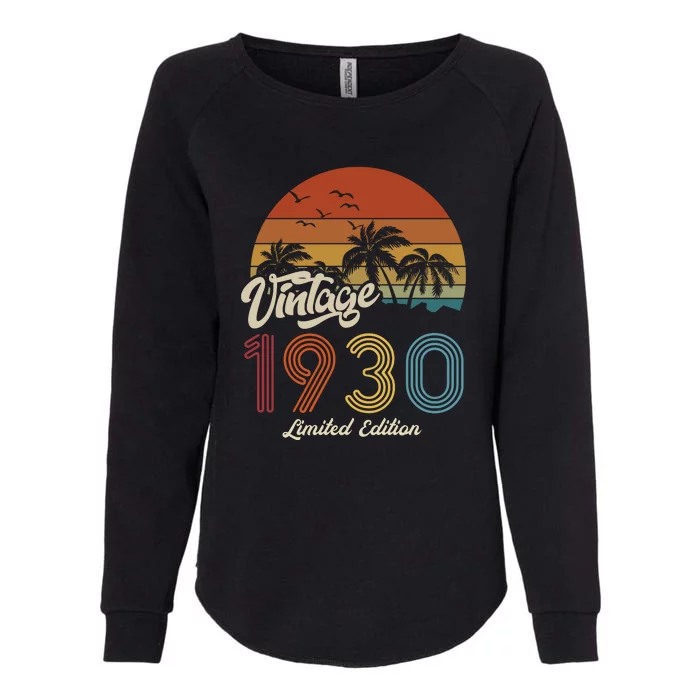 93rd Birthday Vintage Limited Edition 1930 Womens California Wash Sweatshirt