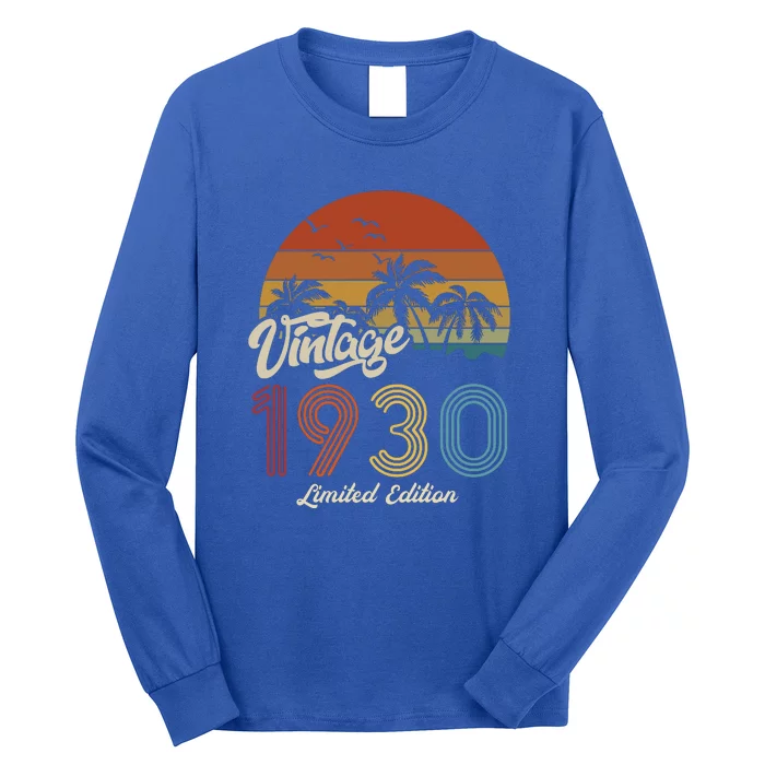 93rd Birthday Vintage Limited Edition 1930 Long Sleeve Shirt