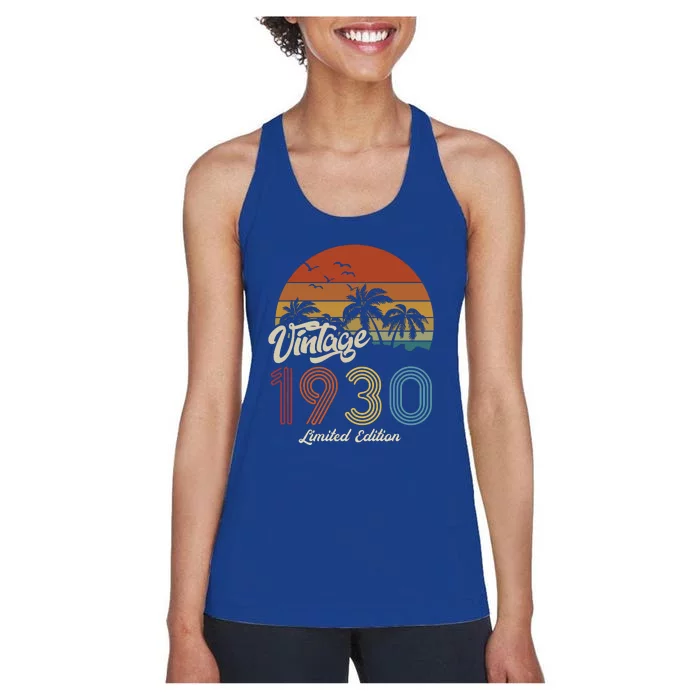 93rd Birthday Vintage Limited Edition 1930 Women's Racerback Tank